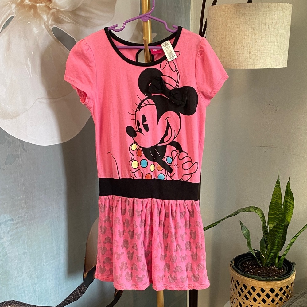 Disney Pink Minnie Mouse Casual Dress size 10/12